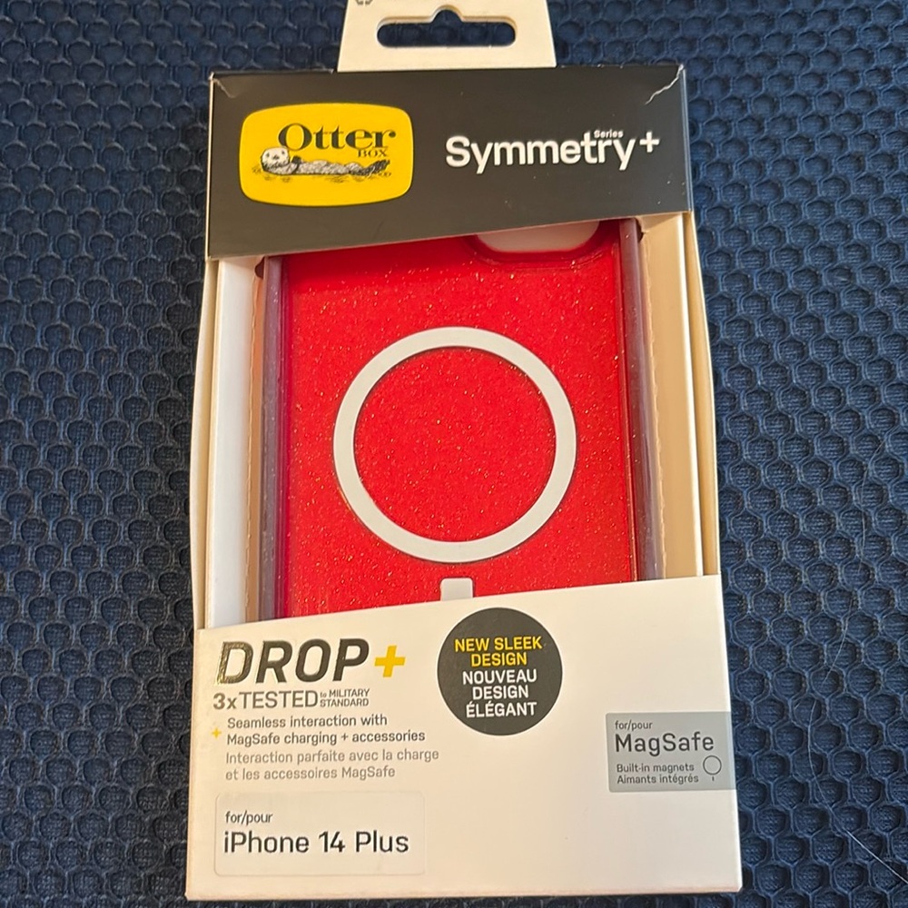 OtterBox Symmetry+ used with built-in MagSafe for iPhone 14 Plus